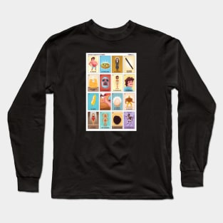 Nacho Daddy's Lotería Long Sleeve T-Shirt